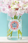 Welsh King Charles Coronation Commemorative Cylinder Glass Flower Vase
