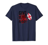 Give Blood Play Rugby Funny England Rugby Top English Rugby T-Shirt