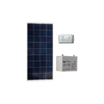 Kit Photovoltaique 90 Wc Victron 12V (Capacité Batterie : Kit avec 1 batterie Gel 60 Ah)