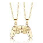 Magnetisk Game Controller Handkontroll Halsband Par Present Guld