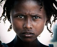 A Girl In The Danakil Desert Poster 21x30 cm