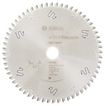 Bosch 2608642102 BSWOB 60 Tooth Top Precision Circular Saw Blade, 0 V, Silver