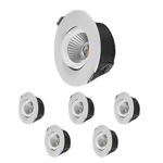 DESIGNLIGHT B-5MW2730-6 downlight Bondy 6-pack 5,5W 2700K/3000K
