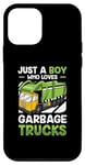 iPhone 12 mini Just A Boy Who Loves Garbage Trucks Trash Love Truck Boys Case
