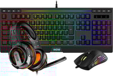 NOS Z-300 3-i-1-paket med hörlurar/tangentbord/mus för gaming