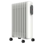 Electric Oil Filled Radiator with Thermostat & 3 Heat Settings 2kW