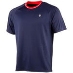 K-Swiss Men's Ks Tac Heritage Classic Tennis T-Shirt, Navy Blue, S
