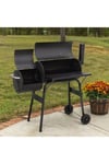 Outdoor Barrel Charcoal BBQ with Portable Trolley Wheels