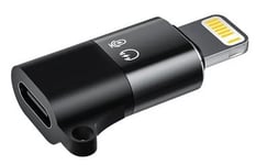 Lightning til USB-C hun - OTG adapter - Sort