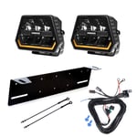 Extraljus Purelux Panther 5 - Rund / 15 cm / 90W, 2 st - Komplett paket
