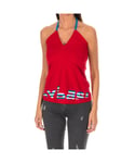 Armand Basi Womenss neck-tied strap top ADM0106 - Red Cotton - Size X-Small