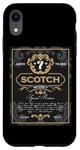 iPhone XR Scotch Whiskey Label Booze Father's Day Bachelor Party Gift Case