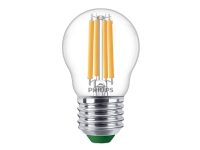 Philips - LED-glödlampa med filament - form: P45 - klar finish - E27 - 2.3 W (motsvarande 40 W) - klass A - varmt vitt ljus - 2700 K