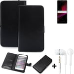 Protective cover for Sony Xperia 1 III Wallet Case + headphones protection flipc