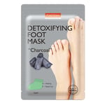 PUREDERM Detoxifying Foot Mask CHARCOAL 1 par