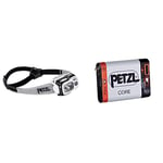PETZL Swift RL E095BA00 Headlamp, Black, 7.8 W & Core Rechargeable Battery