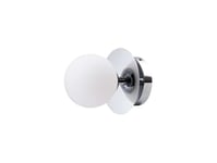 Art Deco Vegg-/Taklampe IP44 Chrome/White - Globen Lighting