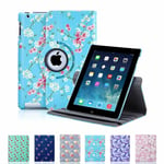 32nd Floral Series - Pu Leather Folio 360 Stand Case Cover Apple Ipad 2 / 3 / 4