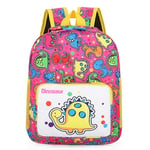 gerFogoo Dinosaur School Bag Preschool Backpack,Cartoon Schoolbag Kindergarten Toddler Backpack for Kids(Burgandy)