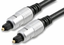 PRO SIGNAL - TOSLink Optical Audio Lead Male to Male, 2m Black
