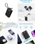 Anker Power Bank, 22.5W High-Speed Charging Portable Charger with Black 