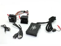 USB / AUX /SD-korts adapter till BMW 1994-2006 med Quadlock (platta st