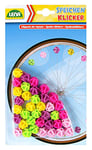 Lena- Lot de 36 Fille-Perles vélo, Tricycle ou Scooter-Clips de Rayons en Plastique colorés pour Enfants à partir de 3 Ans, 61074, Multicolore