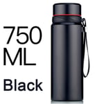 750ml Vacuum Flask Thermos Cup Thermal Insulated Black