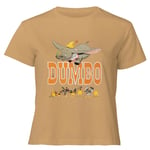 Dumbo The One The Only Women's Cropped T-Shirt - Tan - XL - Tan