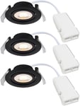 Monolo Spotlight 3-Steg-DIM LED 3000K 4,8W Svart 3-pack