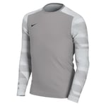 NIKE CJ6072-052 Dri-FIT Park IV Goalkeeper Sweatshirt Unisex Pewter Grey/White/Black Size XS