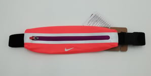 Nike Slim Waist Pack 3.0 Running Belt Sport Body Hip Zip Bag Lightweight Crimson