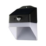 2W Solcellvägglampa - Panda 200lm, Litiumbatteri 3.7V 1200mAh, 4000K, Svart+Vit - Kulör : Neutral