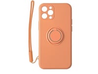 Mocco Pastel Ring Silicone Back Case For Xiaomi Redmi Note 9T Orange