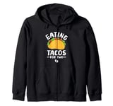 Eating Tacos For Two Pregnancy Announcement Gender Reveal Zip Hoodie