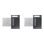 Samsung flash drive Gunmetal Gray 64 GB (Pack of 2)