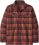Patagonia Fjord Flannel shirt MW M'sice caps: burl red S