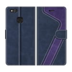 MOBESV Huawei P10 Lite Case, Phone Case For Huawei P10 Lite, Huawei P10 Lite Phone Cover, Flip Wallet Case for Huawei P10 Lite Phone Case, Dark Blue/Violet