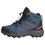 adidas Terrex Mid Gore-TEX Hiking Shoes, Bleu(Wonder Steel/Grey Three/Impact Orange), 31 EU