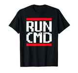 RUN CMD Geeky Terminal Command Line Hacker Nerd T-Shirt