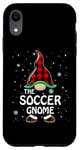 Coque pour iPhone XR Pyjama de Noël assorti à motif de nain de football Buffalo