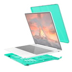 BUVYphonecase Lightweight and portable Split Waterproof PC Crystal Laptop Protective Case for Huawei MateBook 13 inch, with Stand & Handle (Black) (Color : Green)