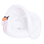 MAQLKC Baby Float Boat Swimming Sun Protection Float Inflatable with Cartoon Big White Goose Shape Beach Pool Water Toys Suit for Toddler Children with Safe Bottom Support