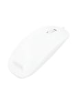 Mouse optical white flat - Mus - Optisk - 3 knapper - Hvid