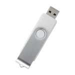 (4G)128GB Flash Drive USB2.0 DualPurpose Rotating Clip Plugin U Disk OTG+USB