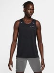 Nike Men's Dri Fit Rise 365 Running Tank - Black, Black, Size 2Xl, Men