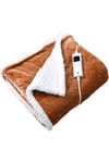 Electric Heated Throw Fleece Reversible Blanket 160 X 130cm