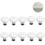 10 stycken keramiska knoppar, vintage skåpsdörrknoppar, lådknoppar, keramiska dörrknoppar, lådknoppar, byråknappar, set