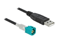 Delock - Datakabel - HSD Z kontakt till USB hane - 1 m - RAL 5021, vattenblå