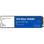 WD Blue SN580 2 Tt M.2 NVMe SSD -hårddisk